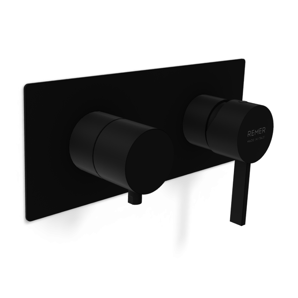 Фото Смеситель для душа Remer Metrica MC92ZWBNO, черный матовый
