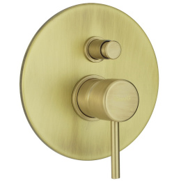 Фото Смеситель для душа встраиваемый с переключателем на 2 потребителя Giulini Futuro бронза матовый F651