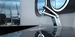 Фото Смеситель однорычажный для раковины с каскадным изливом Teka Icon 3334602100 хром