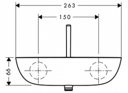 Фото Смеситель для душа Hansgrohe PuraVida (15672400) хром, белый