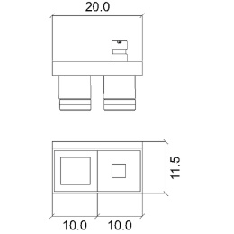 Фото Набор аксессуаров Inda Indissima Barra 200ANE Черный матовый