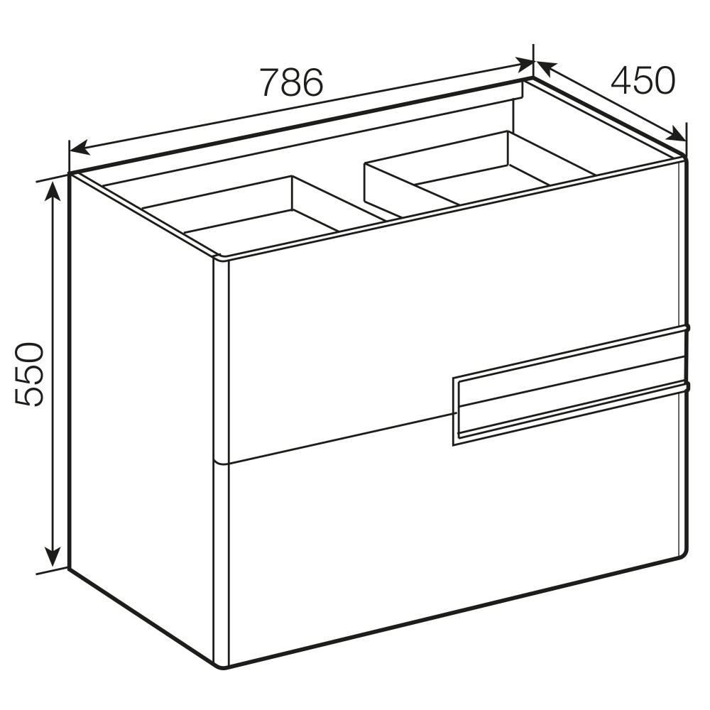 Фото Тумба под умывальник Roca Victoria Nord (ZRU9302731) белый
