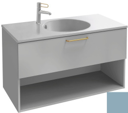 Тумба под раковину Jacob Delafon Odeon Rive Gauche 90 см, EB2553-RX-G91, цвет аквамарин глянцевый, р