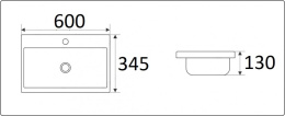 Умывальник CeramaLux 9595-60