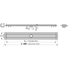 Душевой лоток AlcaPlast (APZ13-850)