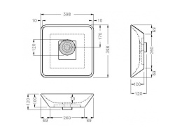 Фото Накладная раковина Hatria Happy hour (Y0QR01) белый