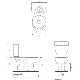 Cielo Windsor WINVAMSB + WINCAMB Унитаз напольный с бачком (белый)