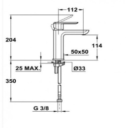 Teka Formentera 62346120NC Смеситель для раковины