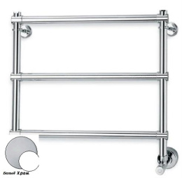 Полотенцесушитель водяной Margaroli Sole 4404703WCN, высота 50 см, ширина 53 см, белый/хром