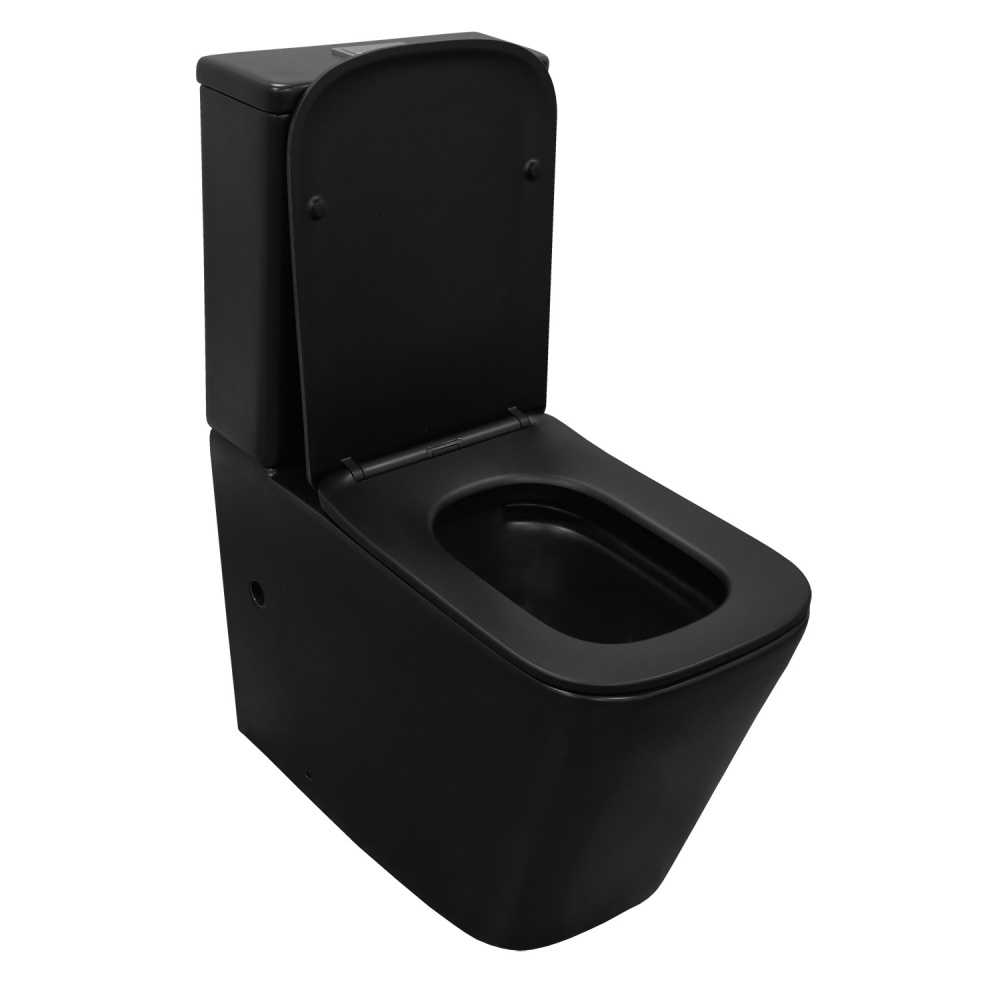Унитаз-компакт Azario Black King (AZ-8303D) Черный матовый