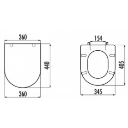 CREAVIT Крышка с микролифтом HISAR KC3161.00