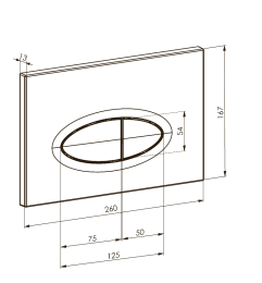 Фото Кнопка смыва Boheme (665-B)
