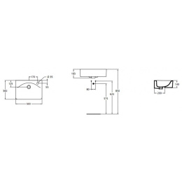 Ideal Standard Connect Cube E793601 Раковина на 50 см