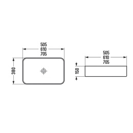 Раковина 71 см Comforty (00-00012236)