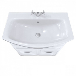 Тумба с раковиной Milardo Victoria 75 напольная белая (VIC75W1M95K)