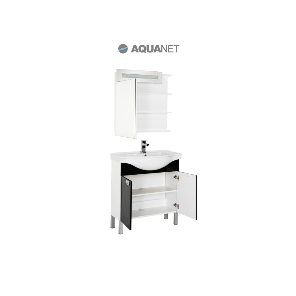 Мебель для ванной Aquanet Адель 80 черный