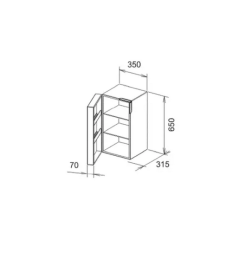 Фото Шкаф Keuco Edition 300 30330389001 подвесной 35 см