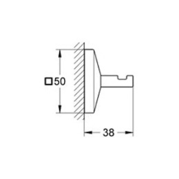 Крючок Grohe Allure Brilliant 40498000 одинарный