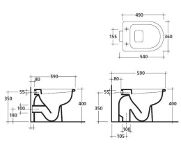 Фото Унитаз напольный Galassia Piuma (8505)