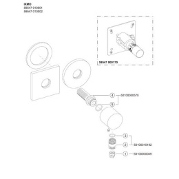 Подключение шланга Keuco Ixmo (59547010001) хром