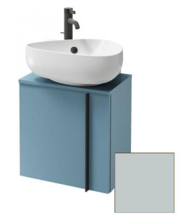 Тумба под раковину Jacob Delafon Nouvelle Vague 45 см, EB3045G-M50, цвет голубой шторм матовый, лева