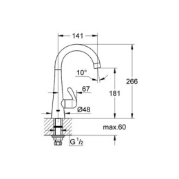 Grohe Zedra 30026000 Кран, для раковины