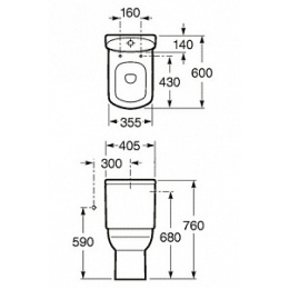 Бачок для унитаза Roca Dama Senso (34151B000) белый
