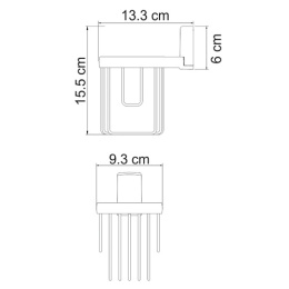 Держатель освежителя WasserKRAFT К-5245 бронза