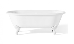 Чугунная ванна Sbordoni Masaccio 170 х 78 см, внутри и снаружи цвет белый, ножки Лилия белые