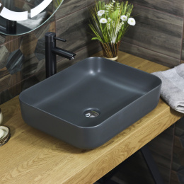 MELANA Раковина MLN-320353MDG матовая темно-серая