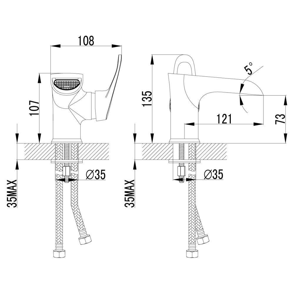Фото Смеситель для раковины Lemark Omega (LM3146C)
