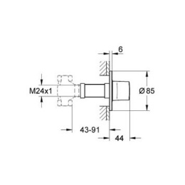 Фото Grohe Ondus 19444000 Вентиль, для душа