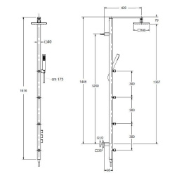 Фото Душевая система Cristina Rubinetterie Multicomfort (PD51151)