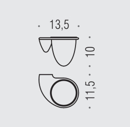 Фото Стакан Colombo KHALA B1802 CR