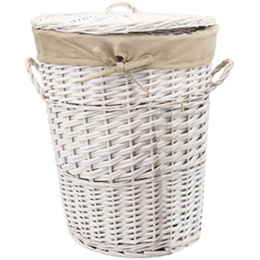 Фото Корзина WasserKraft Aller WB-106-S маленькая для белья с крышкой