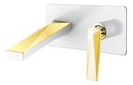 Смеситель для умывальника Boheme Venturo (385-W) белое золото