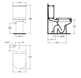 Ideal Standard Playa J492401 Унитаз - компакт