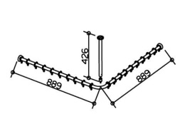 Фото Набор штанг для душевой занавески Keuco Plan 14937010900, хром