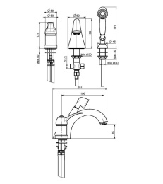 Фото FIMA Carlo Frattini Lamp F3314CR Смеситель для ванны