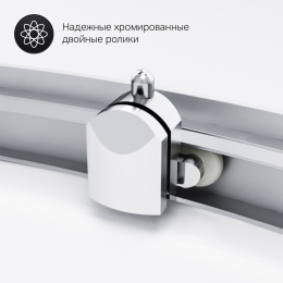 Фото Душевое ограждение 80х80 Am.Pm Gem (W90G-401-080WT) стекла прозрачные, профиль матовое серебро