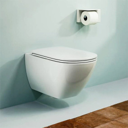 Фото Унитаз подвесной Laufen Lua (8.2008.3.000.000.1) безободковый, белый глянцевый