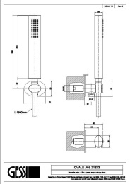 Душевой гарнитур Gessi Ovale (21623#031) хром