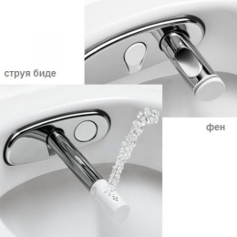 Электронный унитаз Geberit AquaClean 8000 plus 185.100.11.1 крышка микролифт, с функцией биде