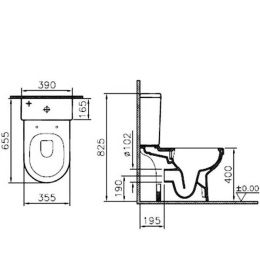Унитаз-компакт Vitra S50 (9797B003-7204) белый