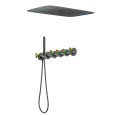 Душевая система встроенная с термостатом Timo Saona SX-2319/18SM черное золото