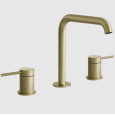 Смеситель для раковины Gessi 316 Flessa 54012#727, латунь брашированная/шлифованная PVD(Brushed Bras