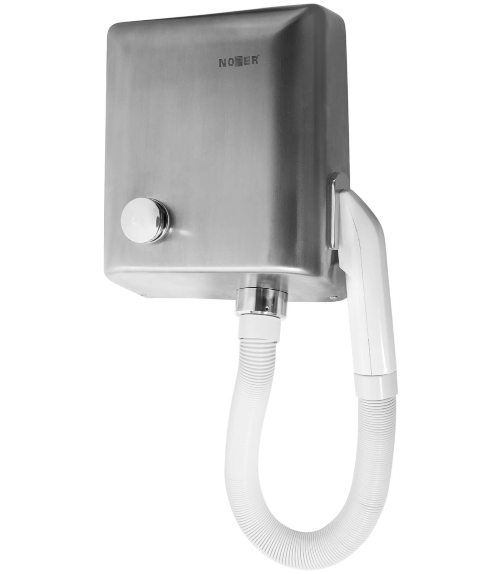 Фото Сушилка для волос Nofer Mango 02300.S Матовая нержавеющая сталь