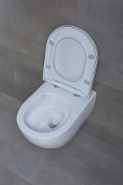 Унитаз beWash Bogen 88393201 подвесной Белый глянцевый с сиденьем Микролифт