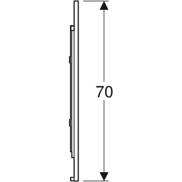 Фото Зеркало Geberit Option Plus 501.071.00.1, 60 х 70 см, со светодиодной подсветкой