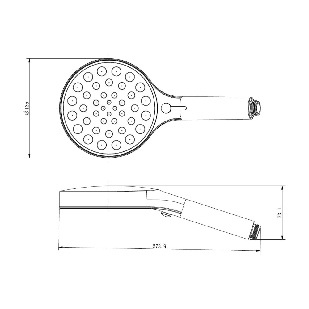 Верхний душ Vincea Inspire (VSHH-3I2AHMB) черный матовый